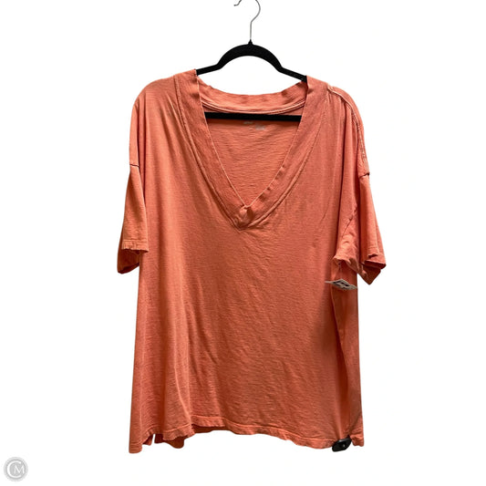 Top Short Sleeve By Aerie In Orange, Size: L