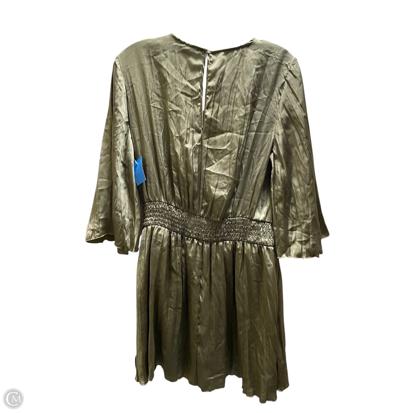 Dress Casual Midi By Zara In Green, Size: M