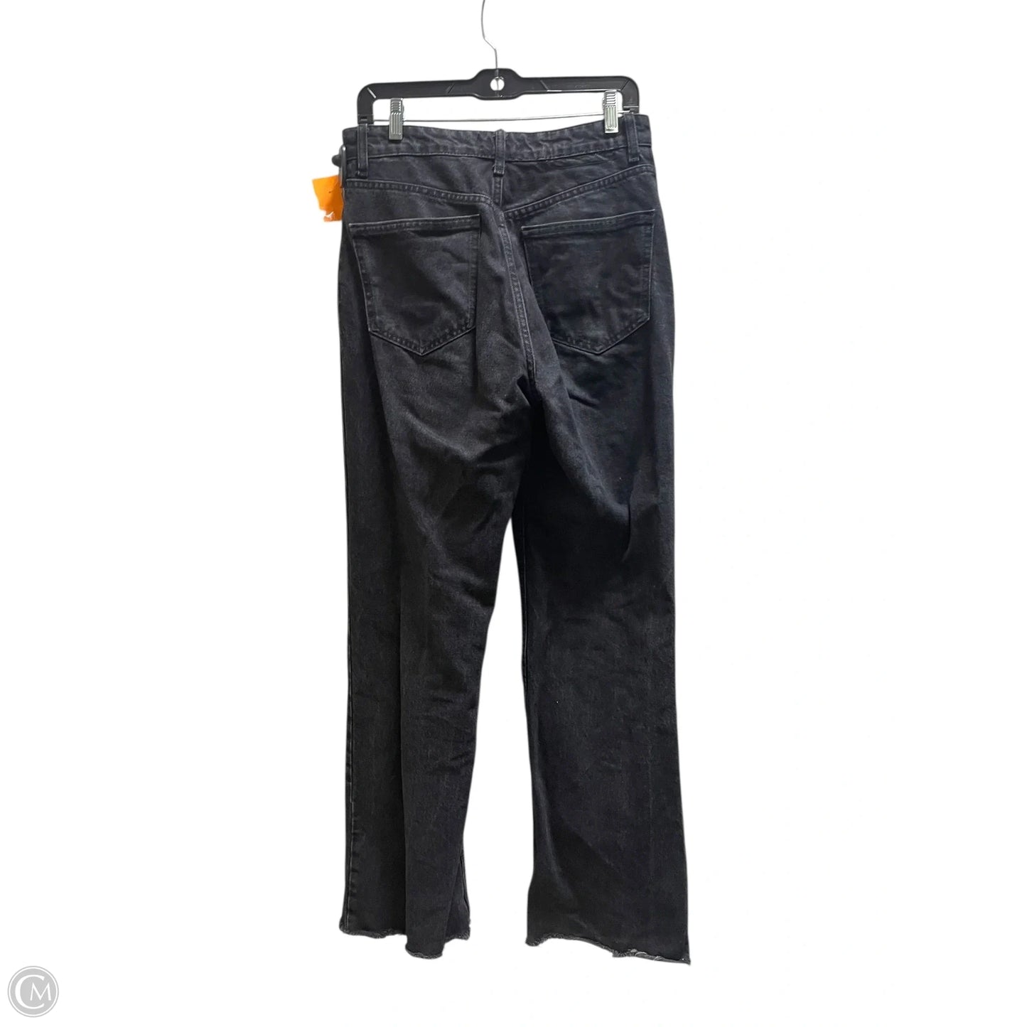 Jeans Straight By Zara In Black Denim, Size: 8