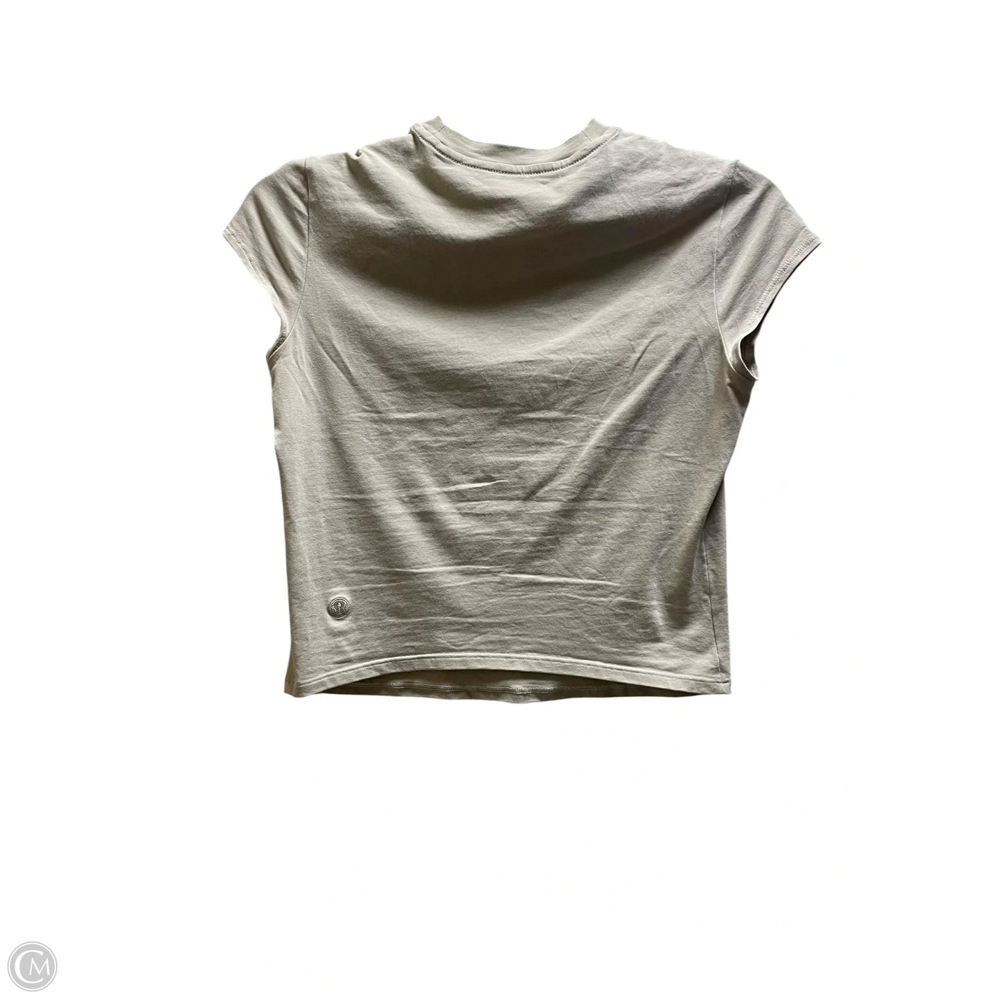 Top Short Sleeve By Lululemon In Beige, Size: S