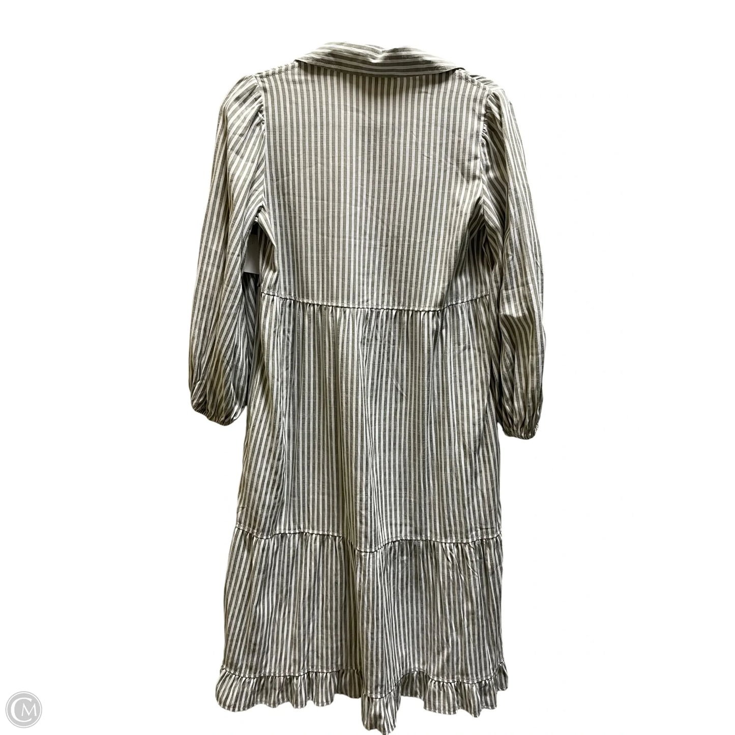Dress Casual Midi By Max Studio In Striped Pattern, Size: Xs