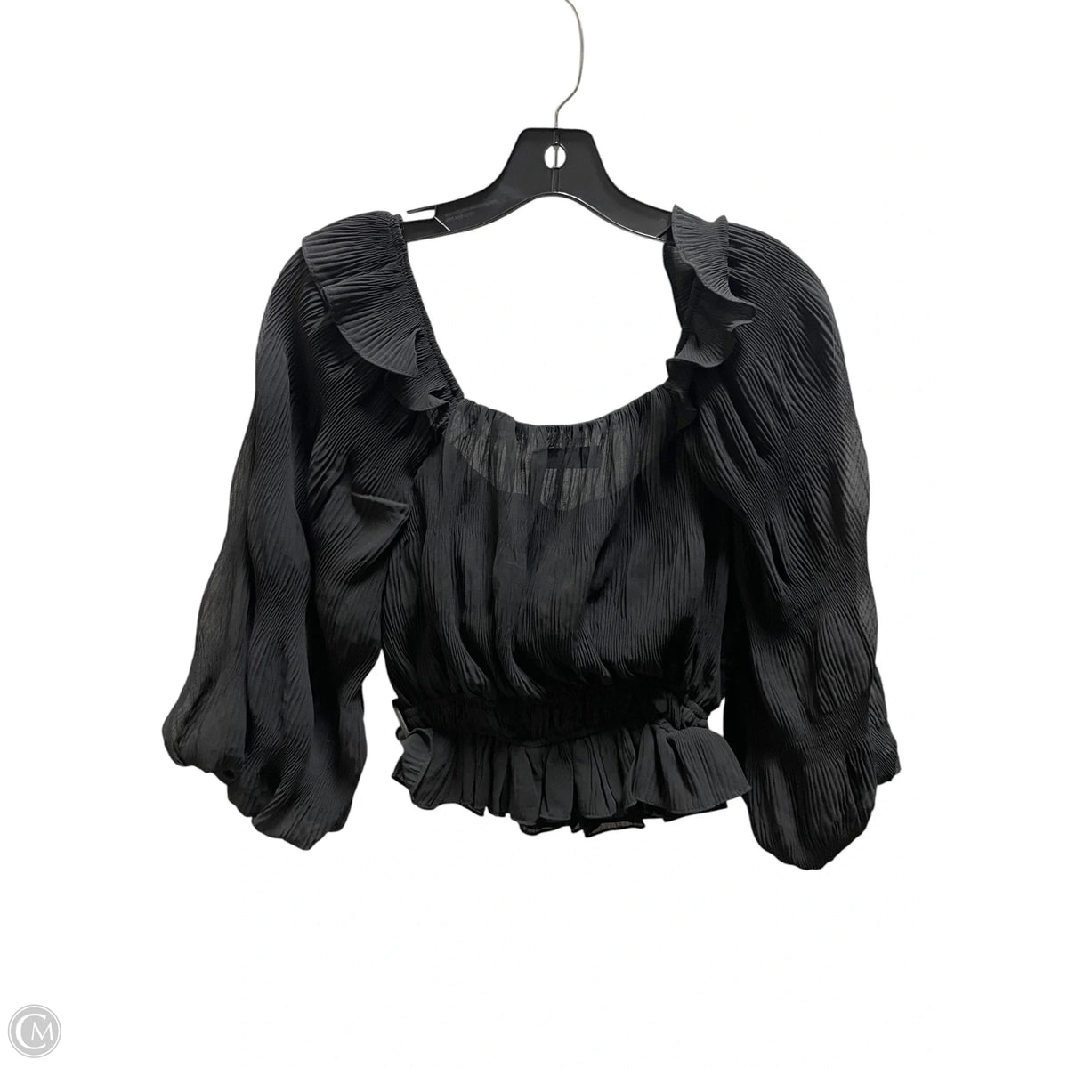 Top Long Sleeve By Do + Be In Black, Size: S