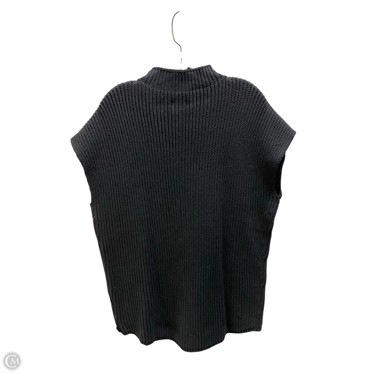 Sweater Short Sleeve By Maeve In Black, Size: M