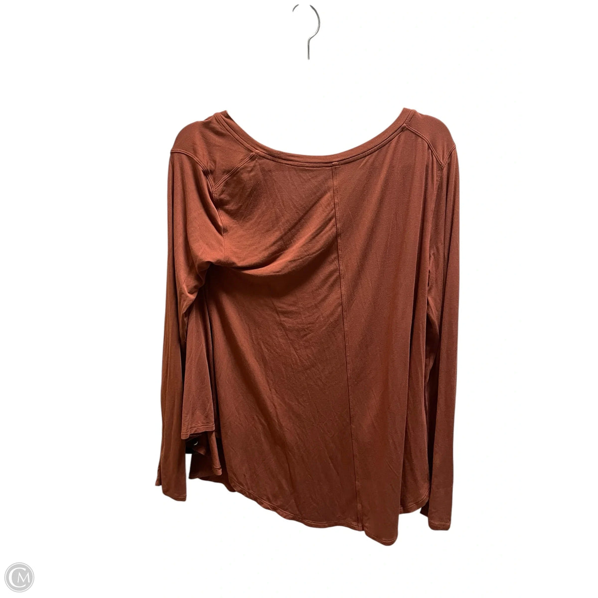 Top Long Sleeve By Lululemon In Orange, Size: L