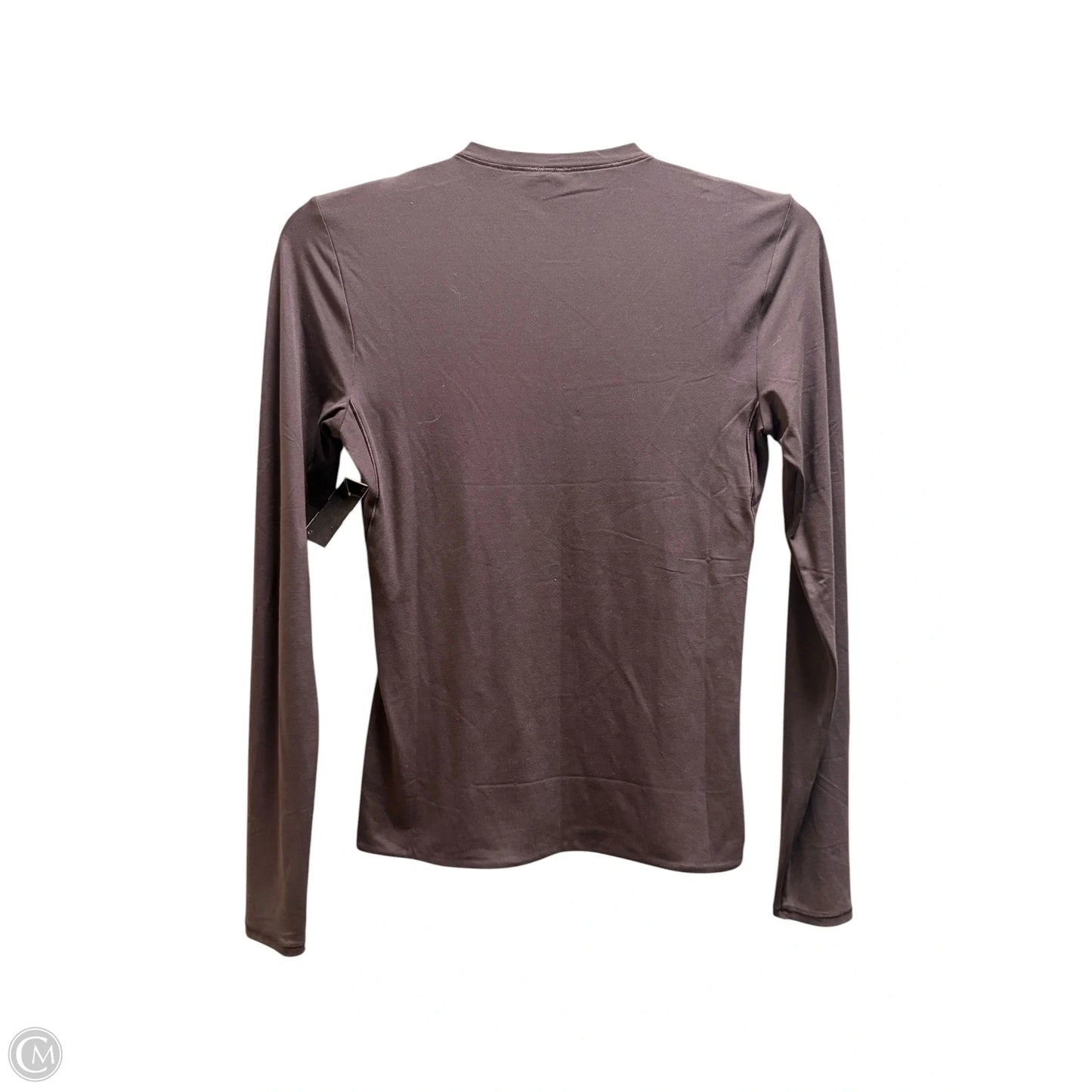 Athletic Top Long Sleeve Collar By Lululemon In Brown, Size: Xs