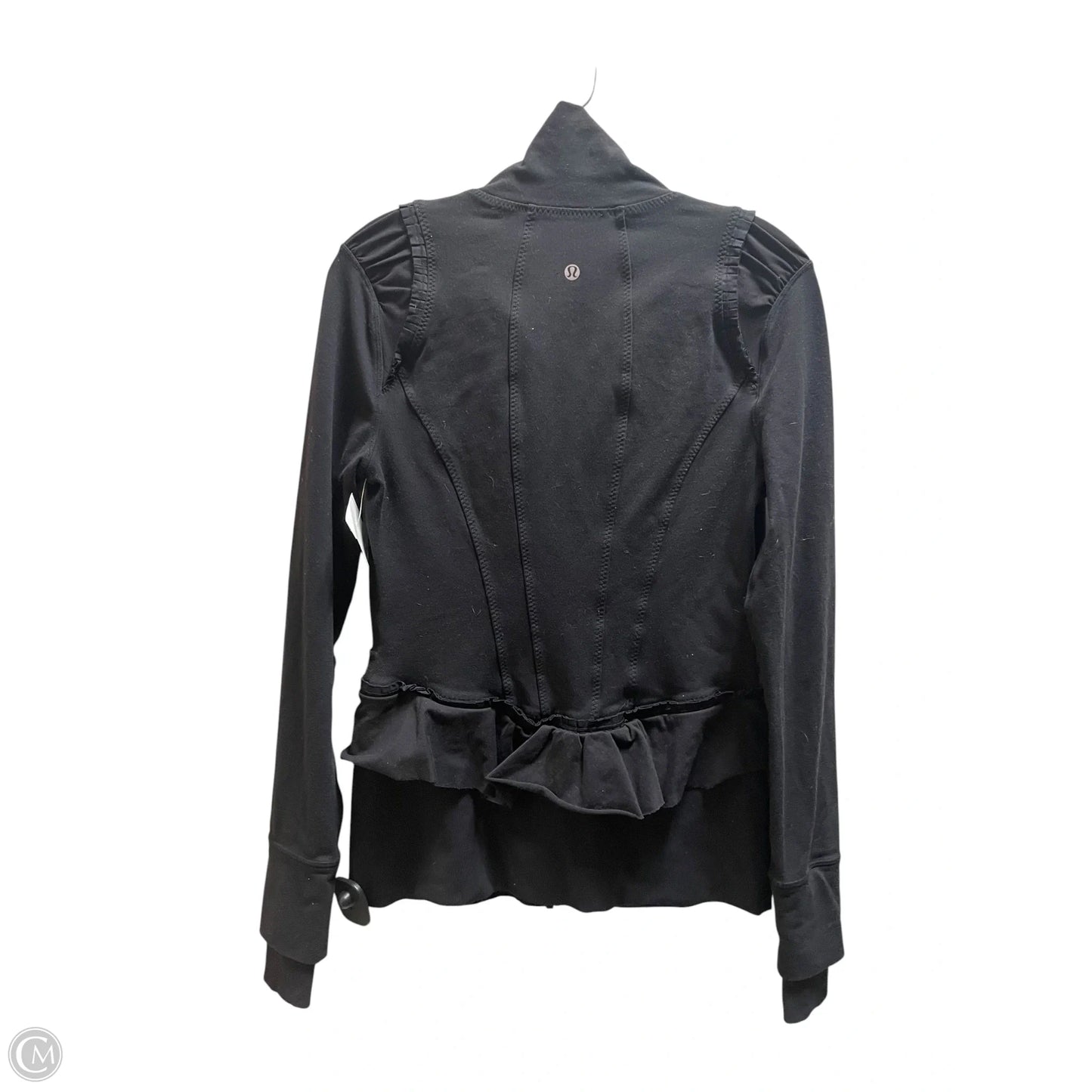 Athletic Jacket By Lululemon In Black, Size: M
