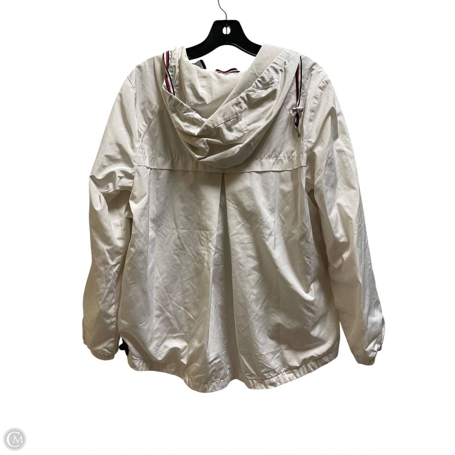 Athletic Jacket By Tommy Hilfiger In White, Size: M