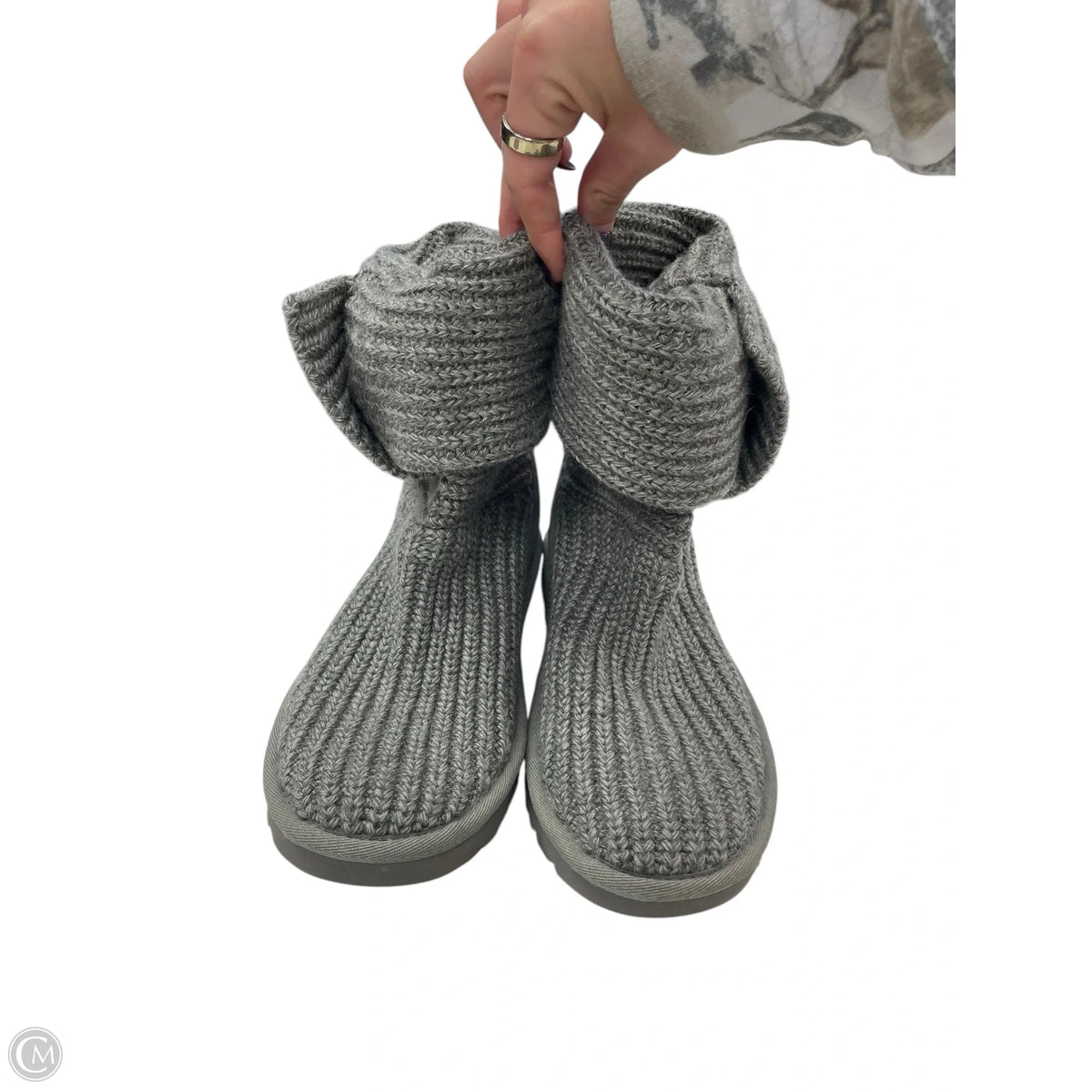 Boots Designer By Ugg In Grey, Size: 7