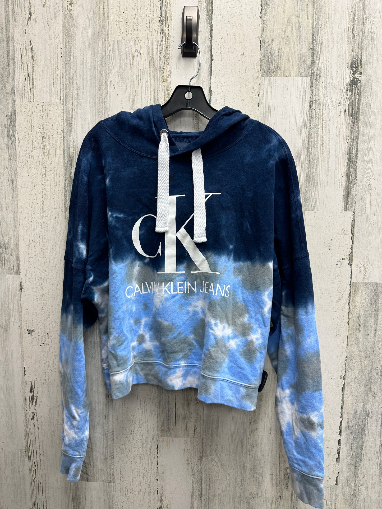 Sweatshirt Hoodie By Calvin Klein Size: L
