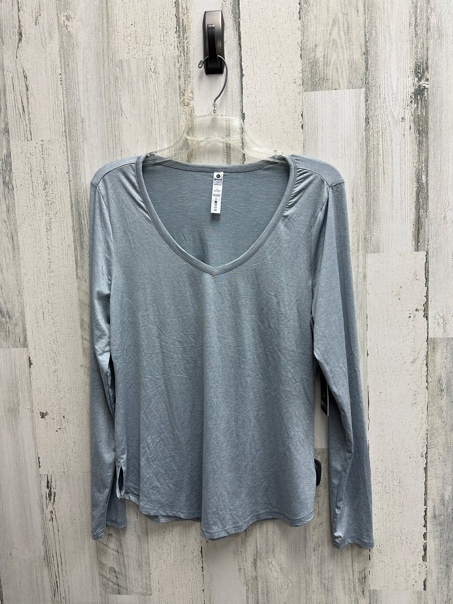 Athletic Top Long Sleeve Crewneck By 90 Degrees By Reflex Size: L