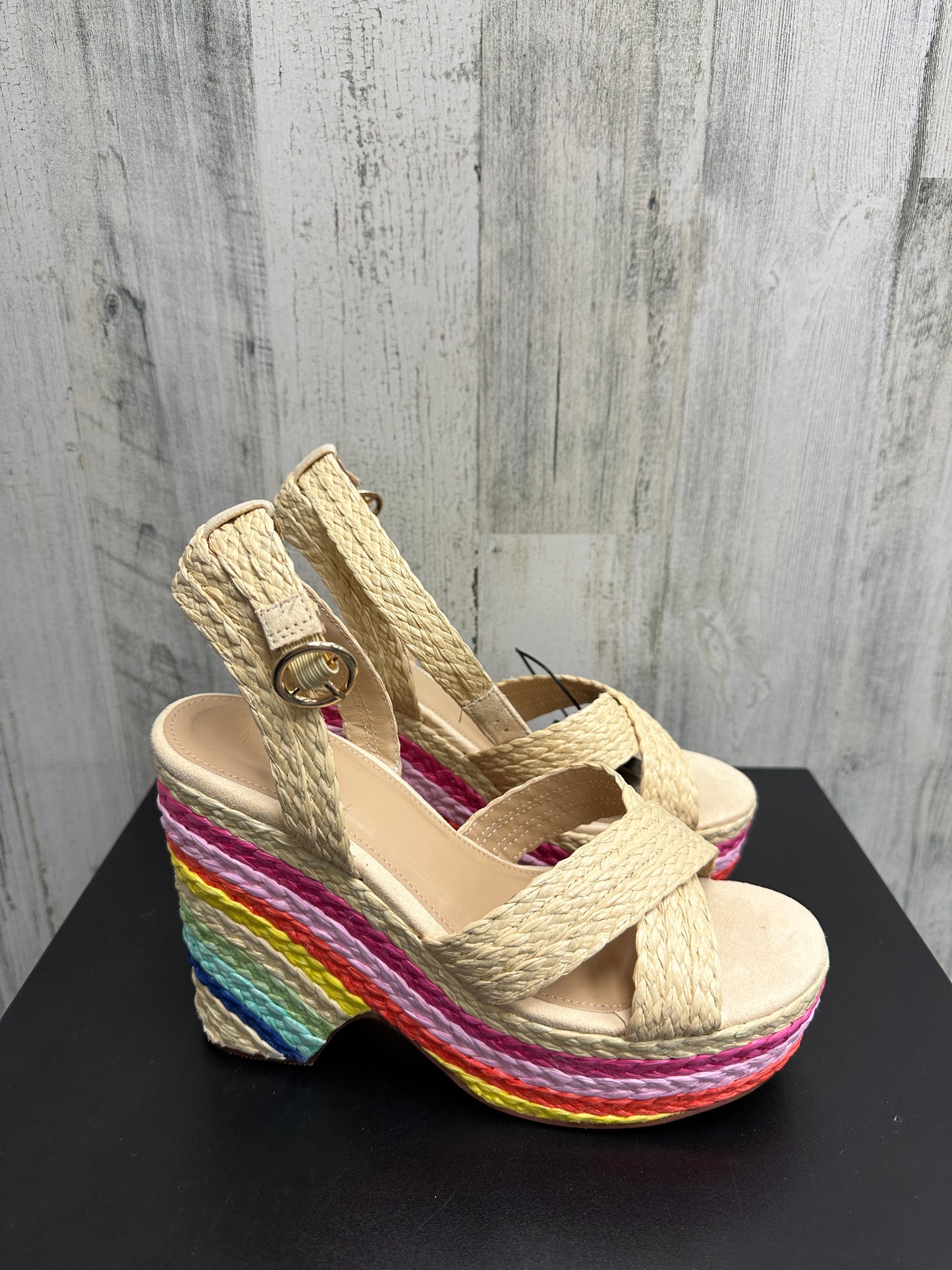Sandals Heels Wedge By Clothes Mentor Size: 8