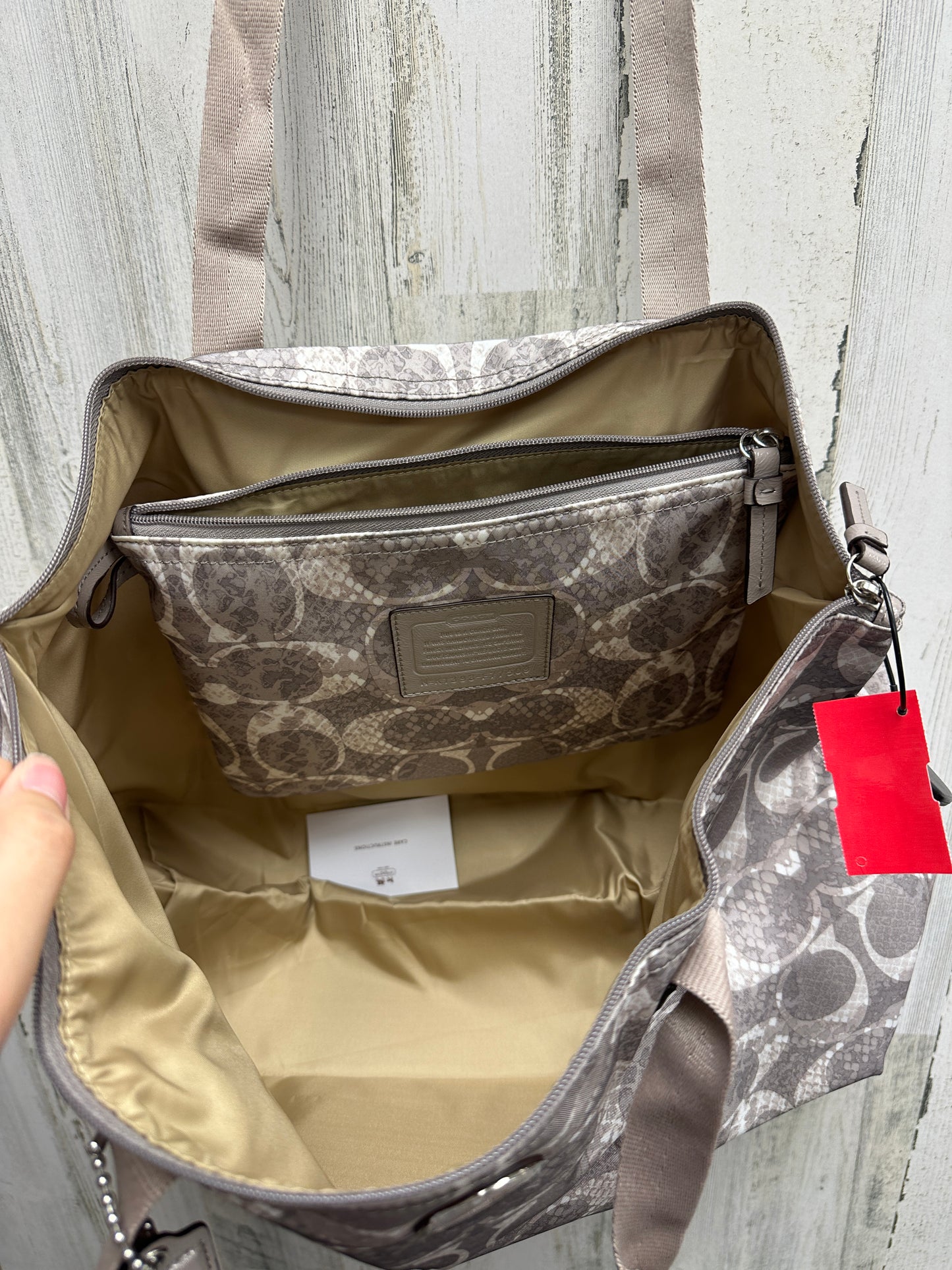 Handbag Designer By Coach Size: Large