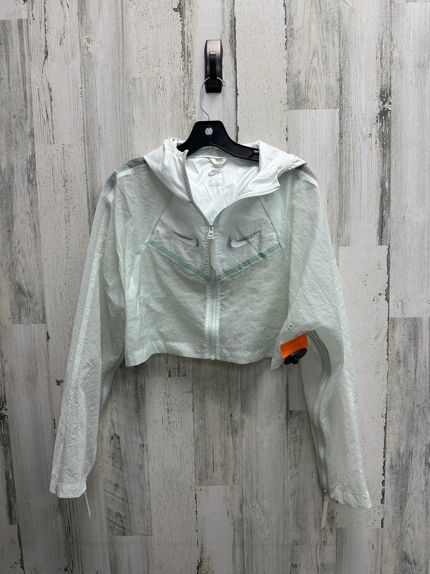 Athletic Jacket By Nike Apparel Size: M
