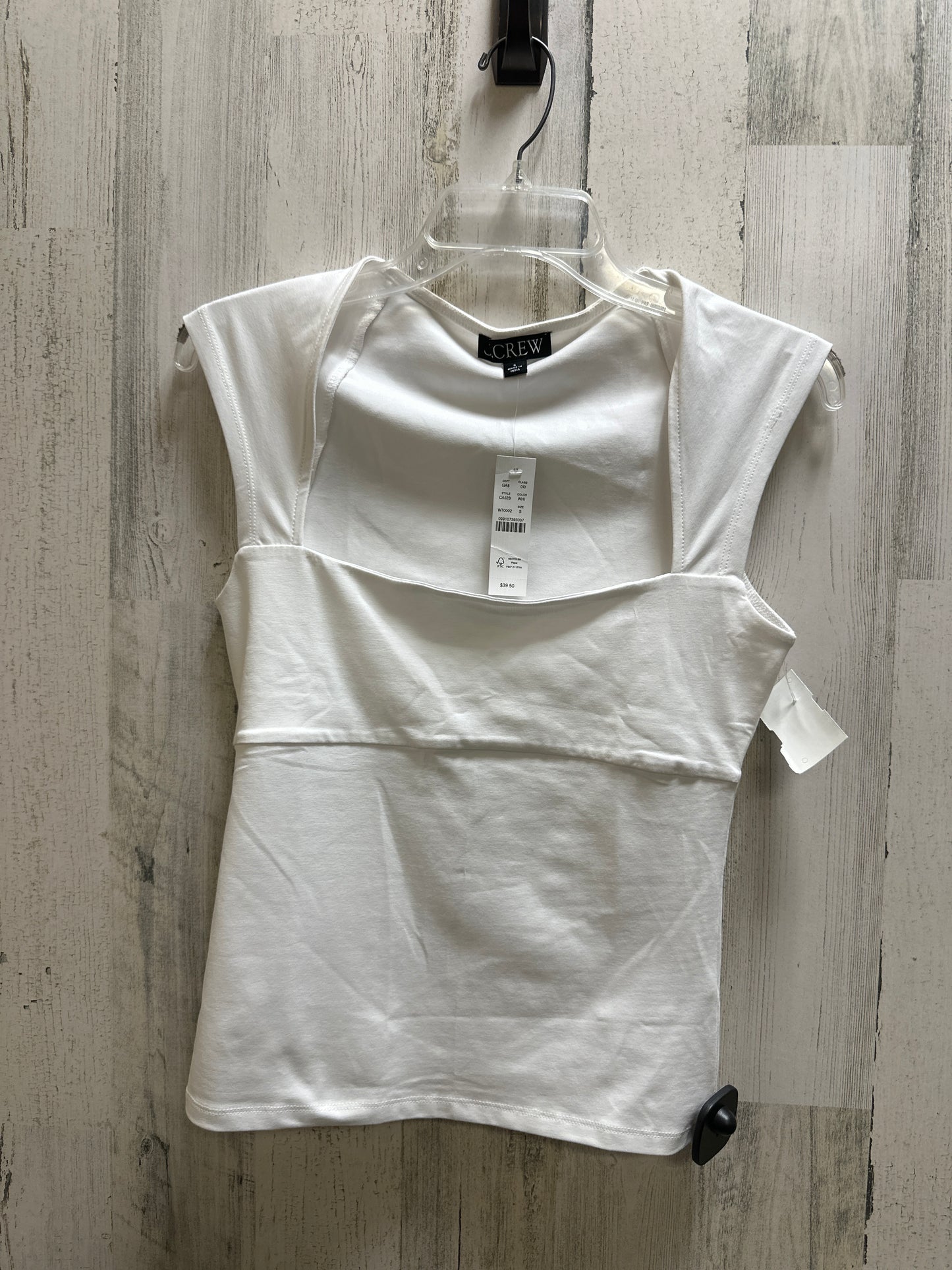 White Top Sleeveless Basic J. Crew, Size S