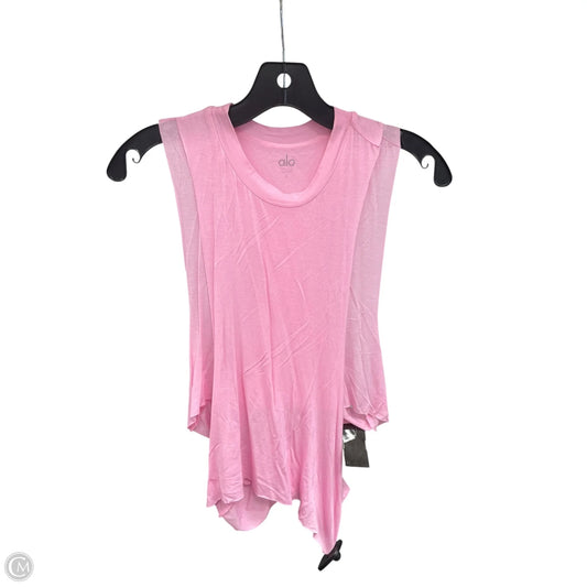 Athletic Tank Top By Alo In Pink, Size: S