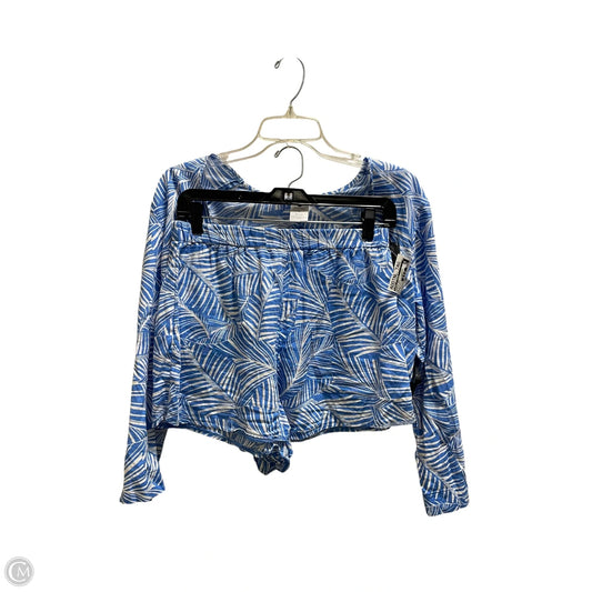 Shorts Set By Shade & Shore In Blue & White, Size: S