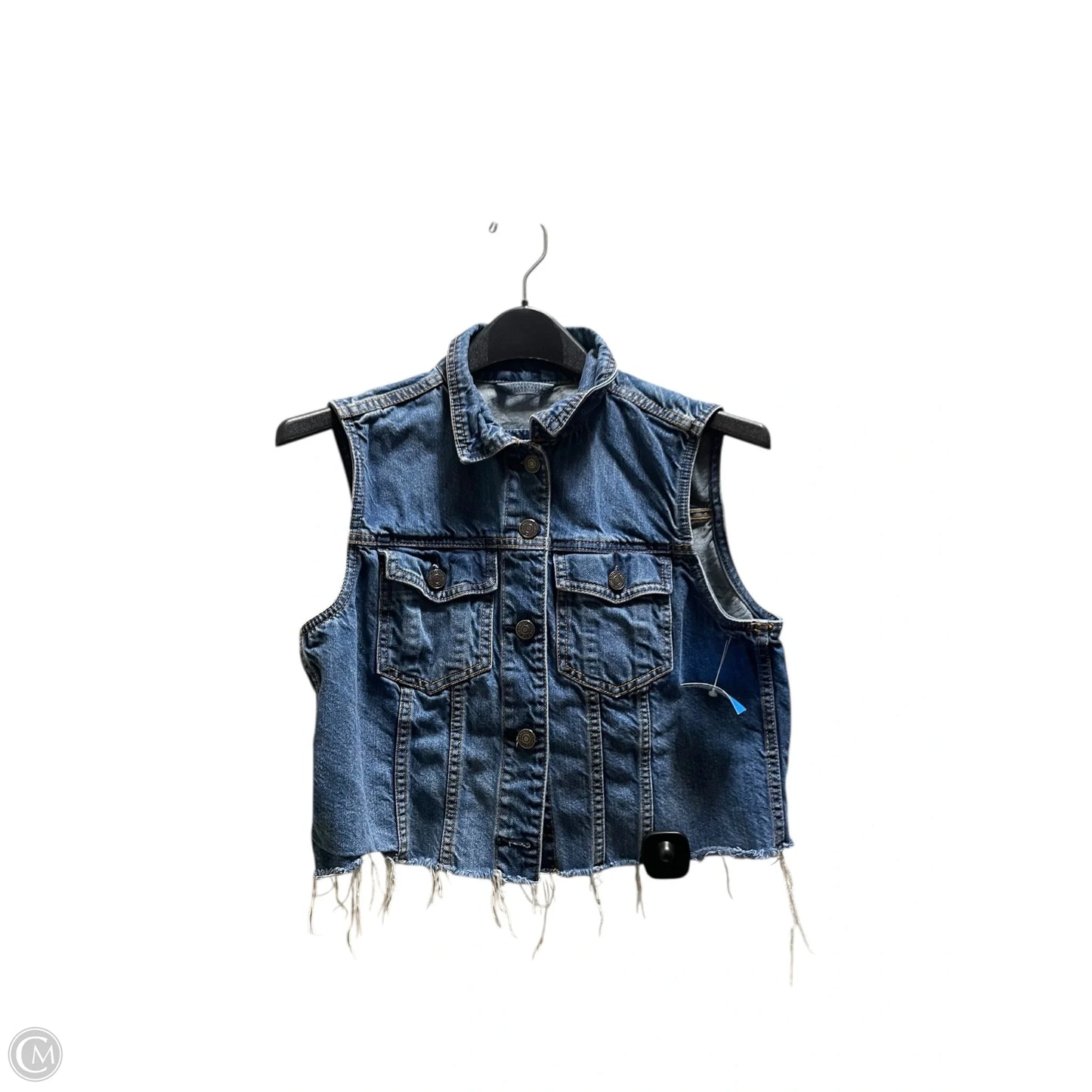 Vest Other By Abercrombie And Fitch In Blue Denim, Size: M