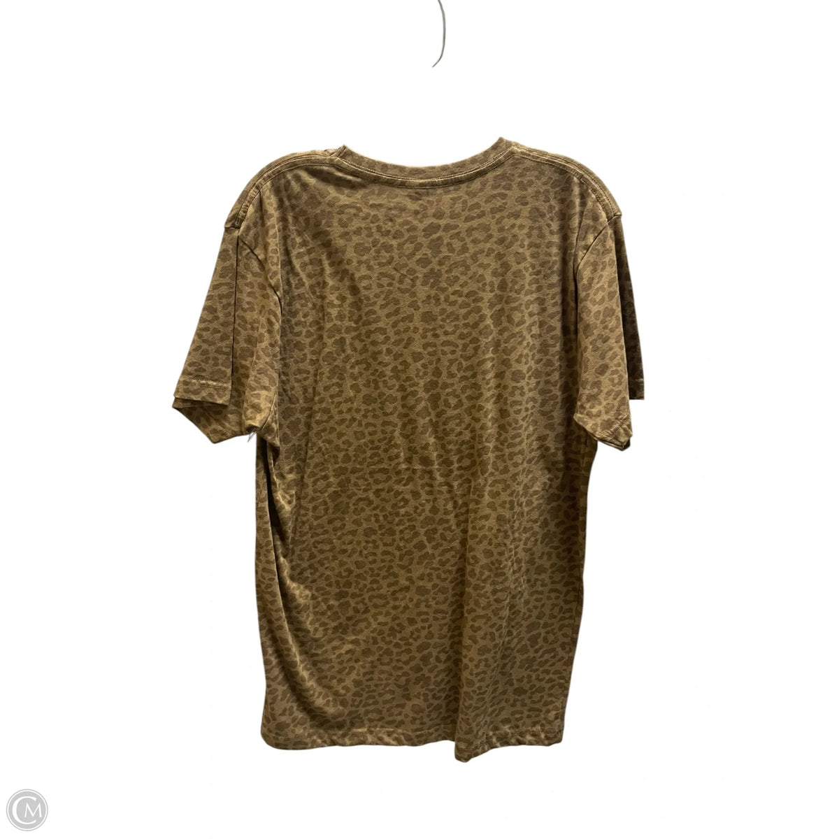 Top Short Sleeve Basic By Clothes Mentor In Animal Print, Size: L