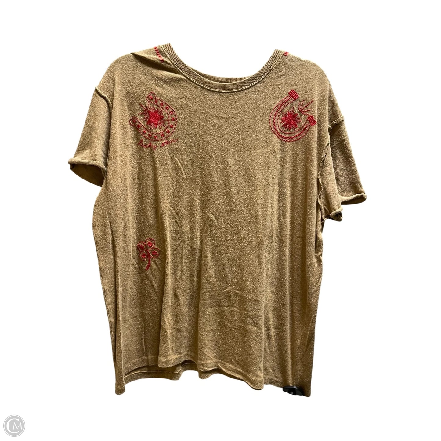 Top Short Sleeve Basic By We The Free In Brown, Size: S