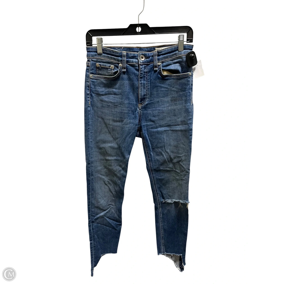 Jeans Skinny By Rag And Bone In Blue Denim, Size: 2