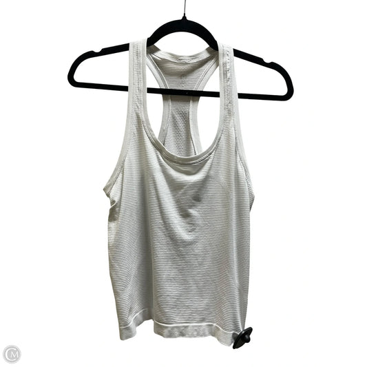Athletic Tank Top By Lululemon In White, Size: 6