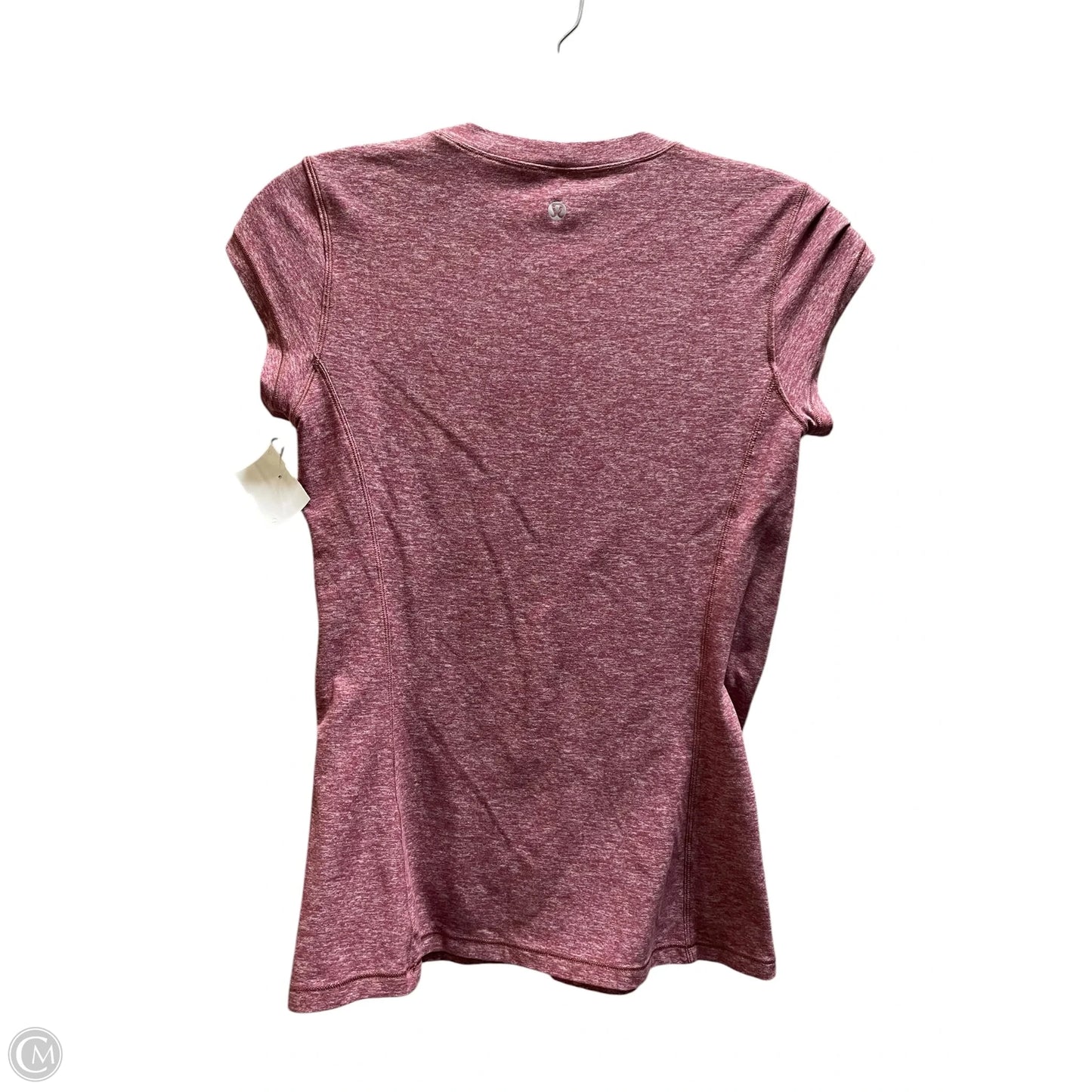 Athletic Top Short Sleeve By Lululemon In Red, Size: S