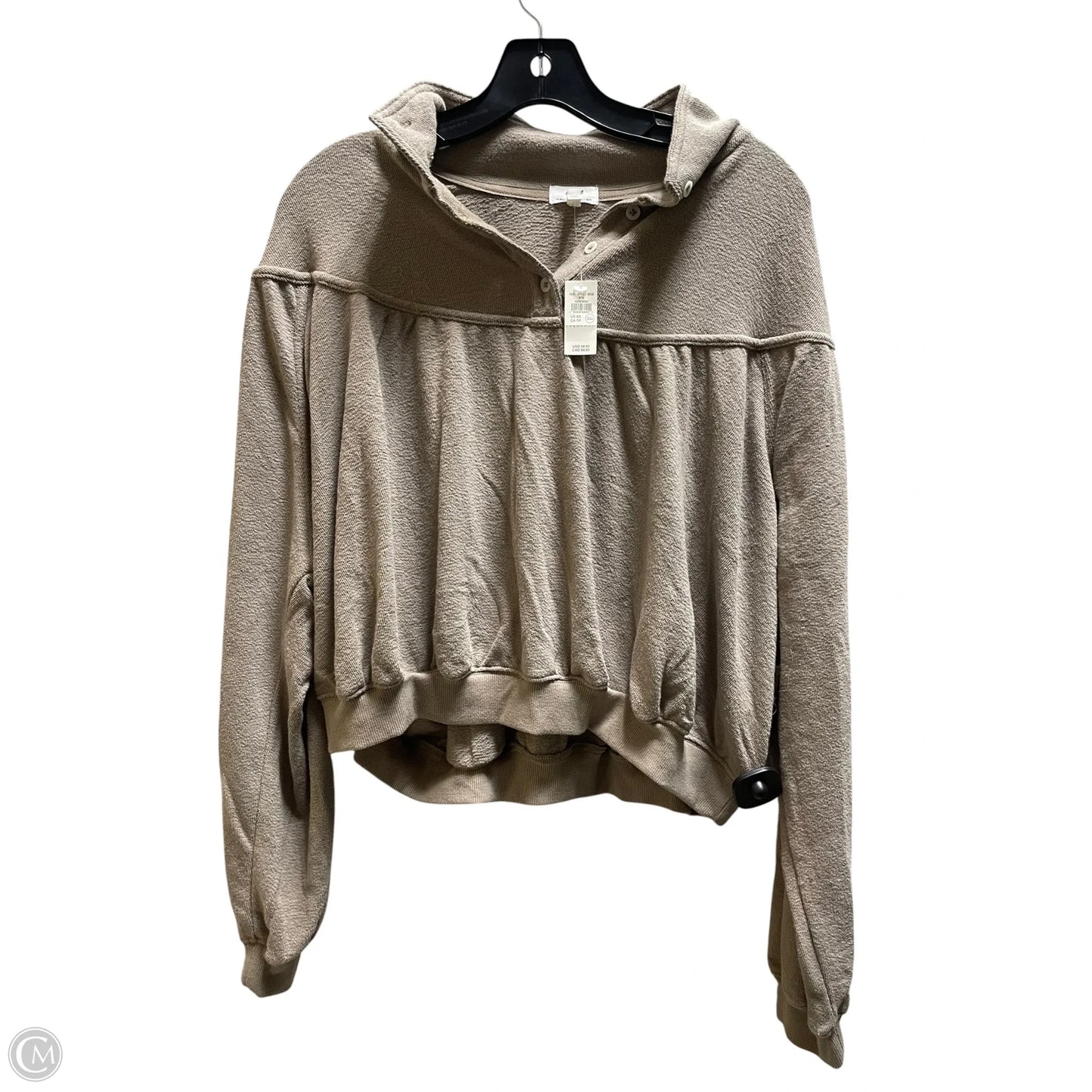 Top Long Sleeve By Aerie In Brown, Size: Xs