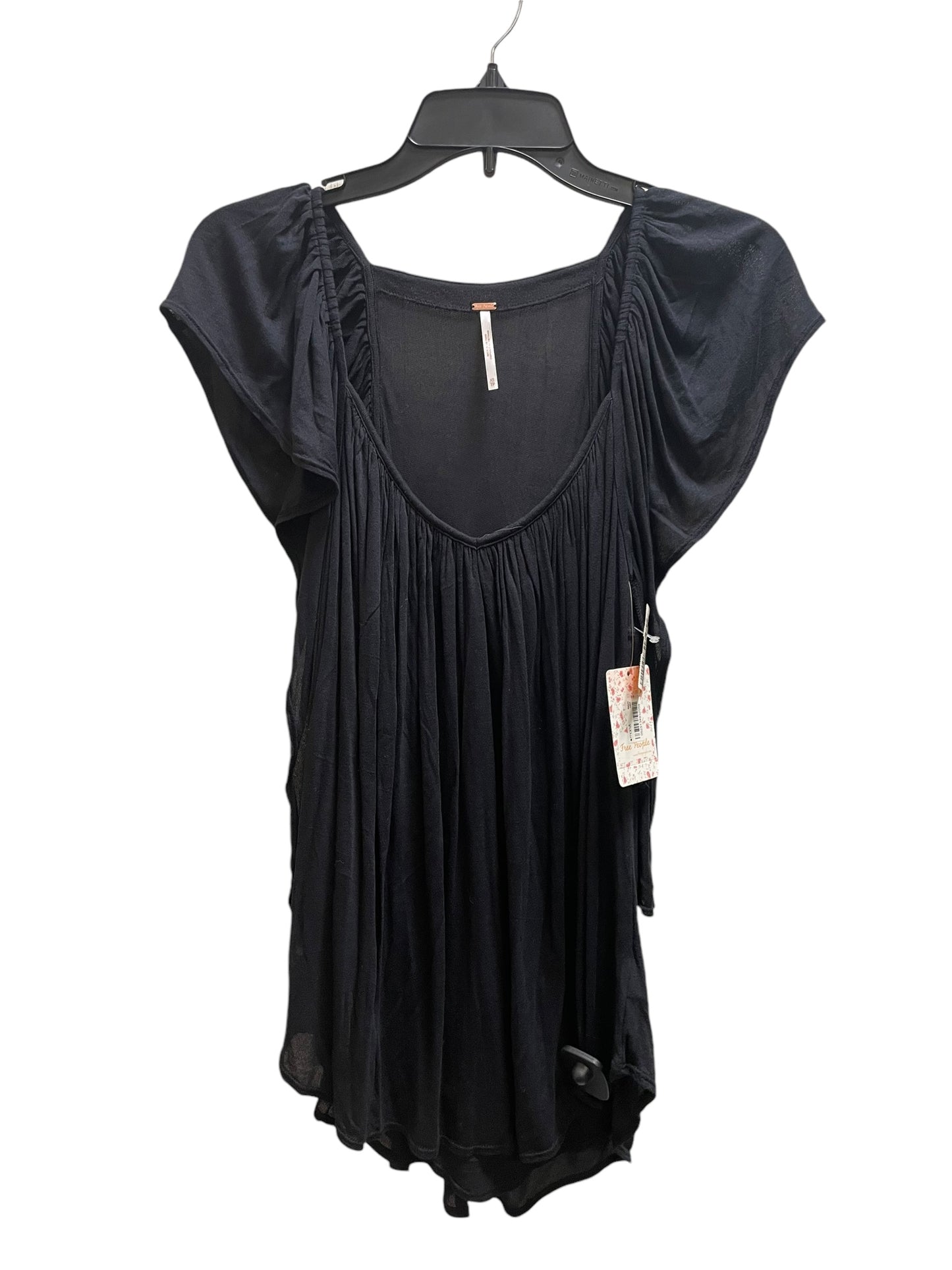 Top Short Sleeve By Free People In Black, Size: Xs