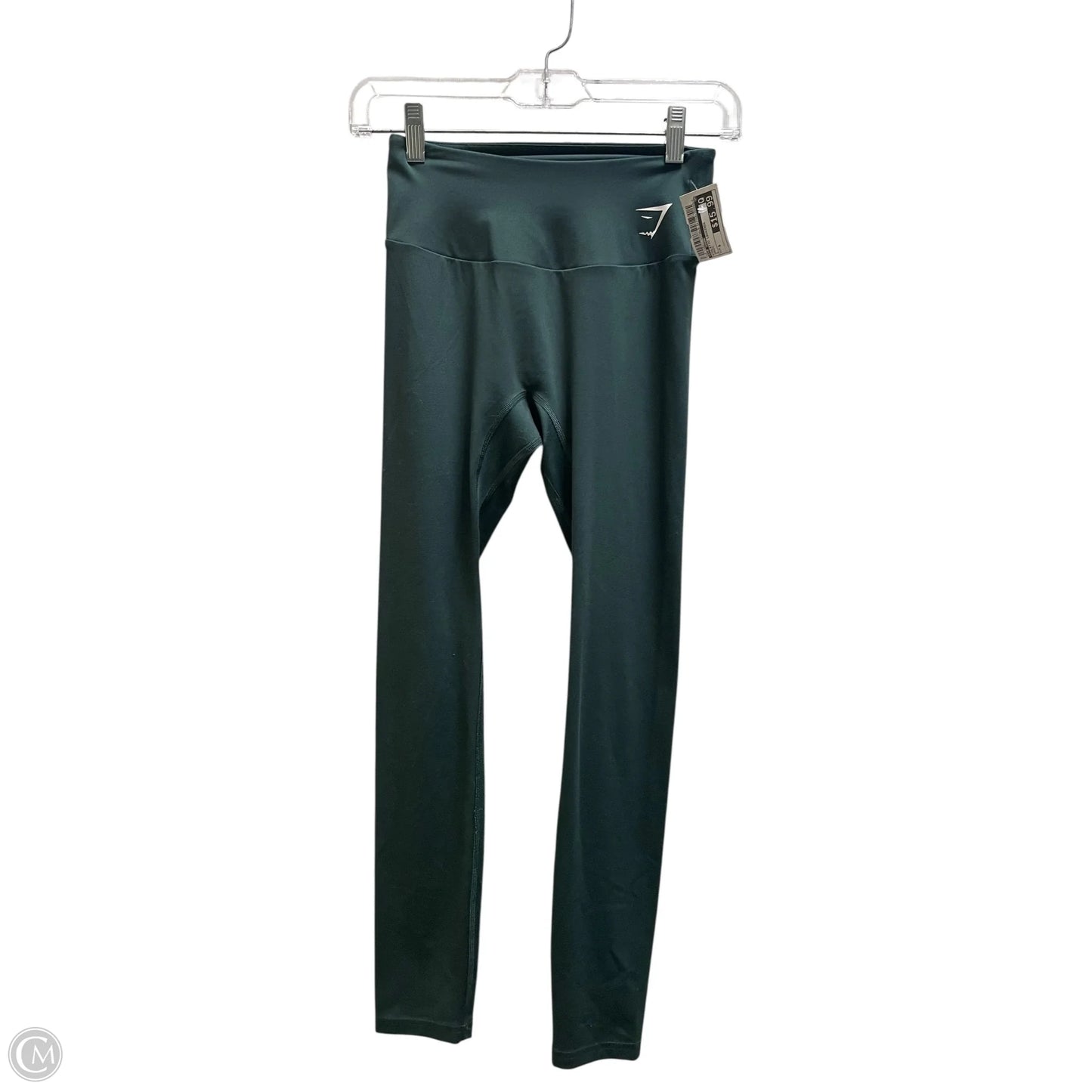 Athletic Leggings By Gym Shark In Green, Size: S