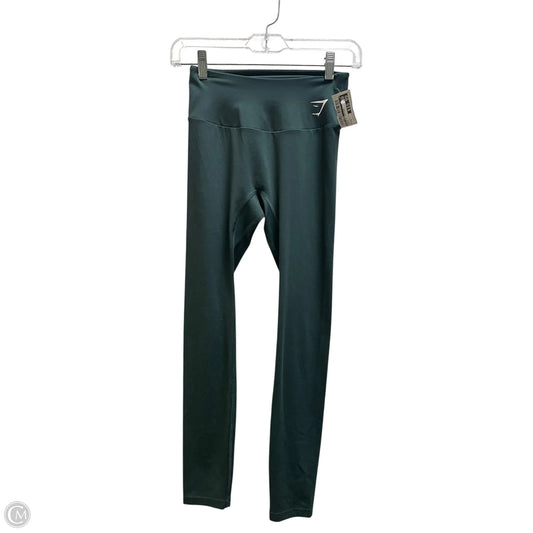 Athletic Leggings By Gym Shark In Green, Size: S
