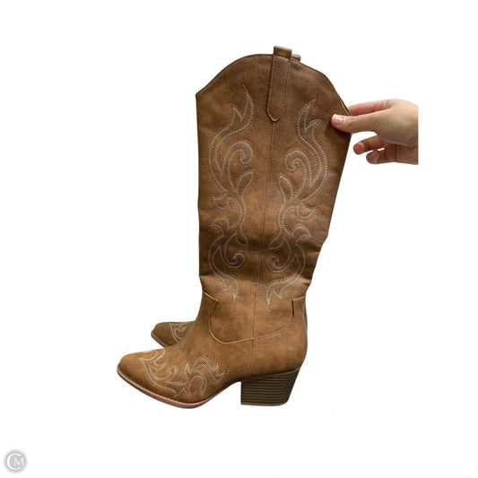 Boots Western By Clothes Mentor In Brown, Size: 8