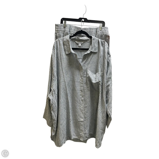 Shorts Set By Old Navy In Striped Pattern, Size: 4x