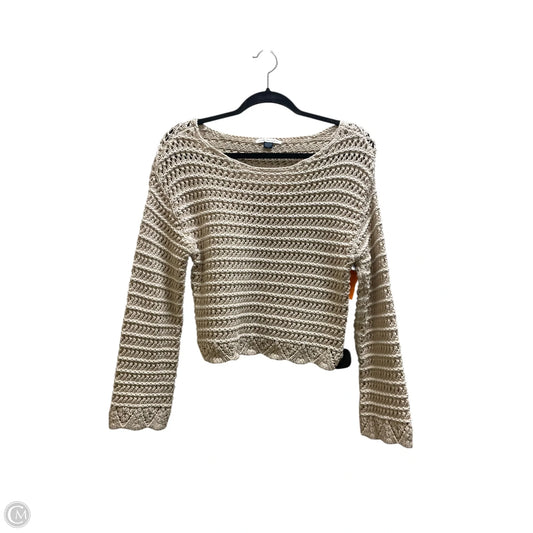 Sweater By American Eagle In Tan, Size: Xs