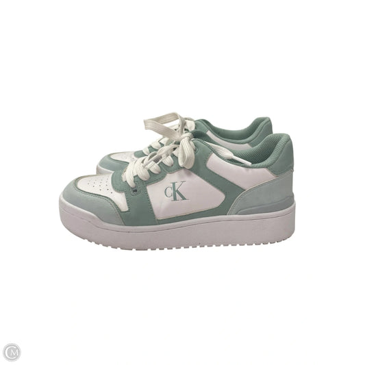 Shoes Sneakers By Calvin Klein In Green, Size: 8.5