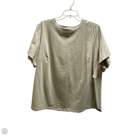 Top Short Sleeve Basic By A New Day In Green, Size: Xxl