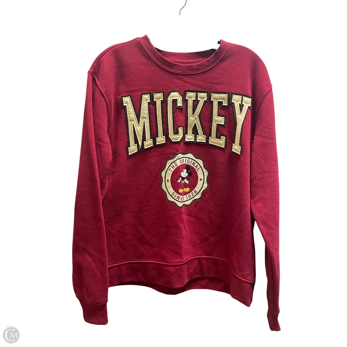 Sweatshirt Collar By Disney In Red, Size: M
