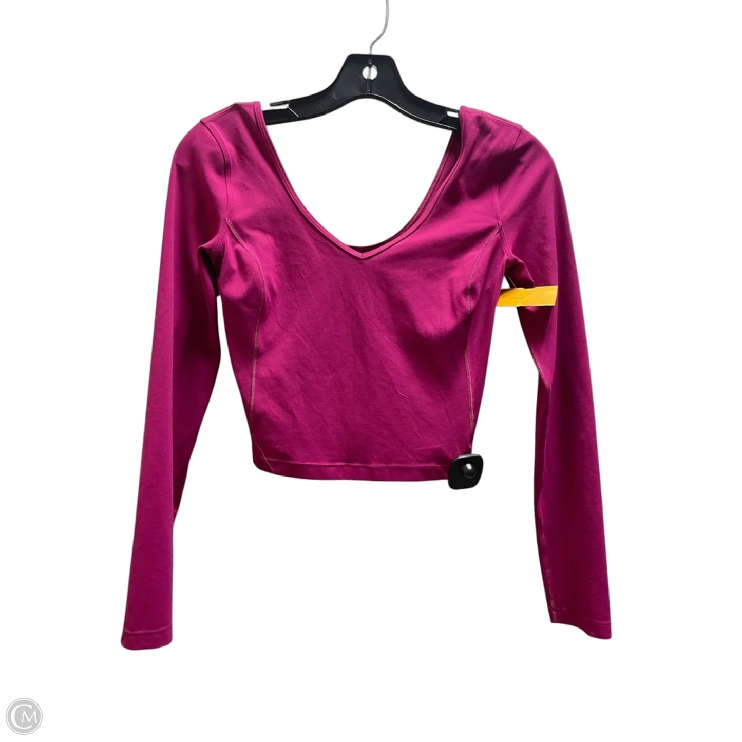 Athletic Top Long Sleeve Collar By Lululemon In Pink, Size: S