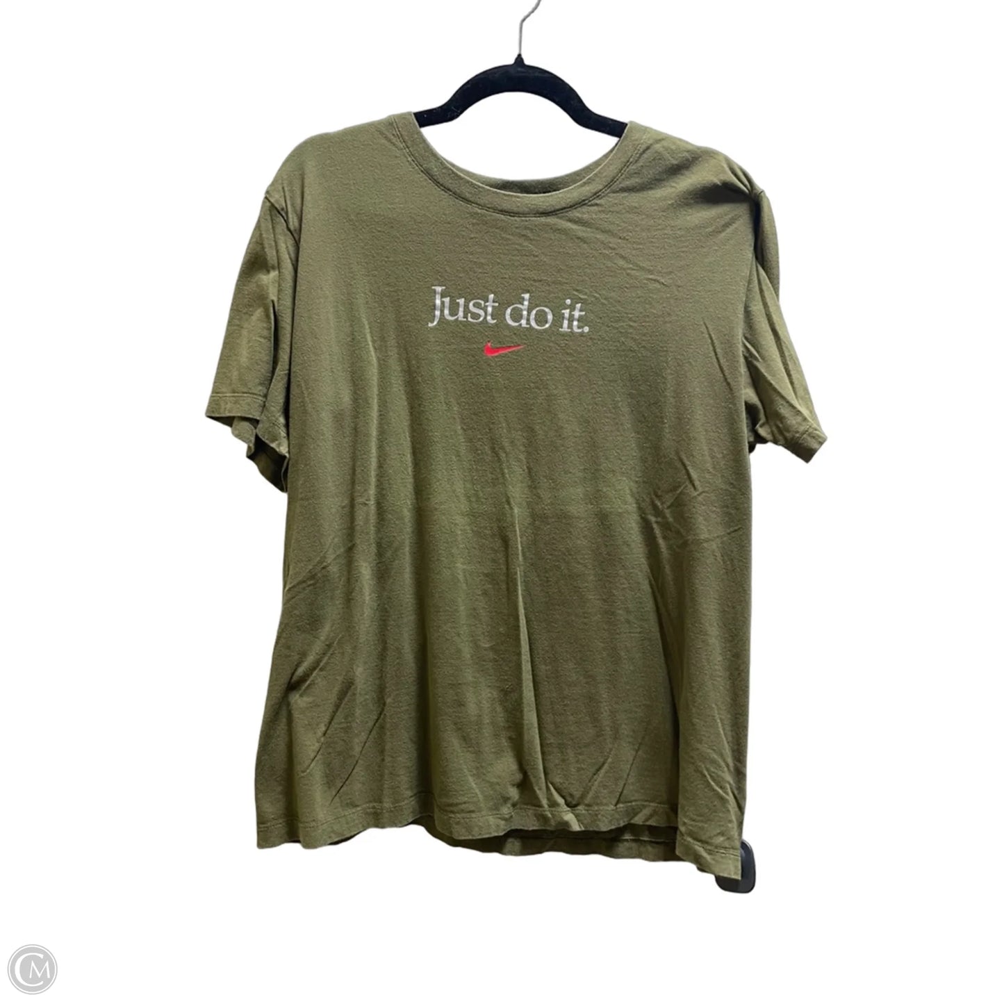Top Short Sleeve By Nike Apparel In Green, Size: L