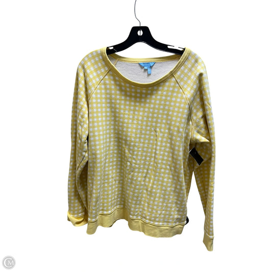 Top Long Sleeve By Draper James In Yellow, Size: Xxl