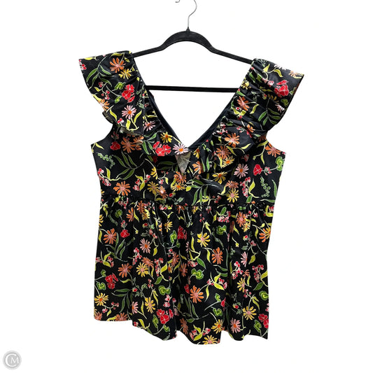 Top Sleeveless Designer By Kate Spade In Black, Size: 14