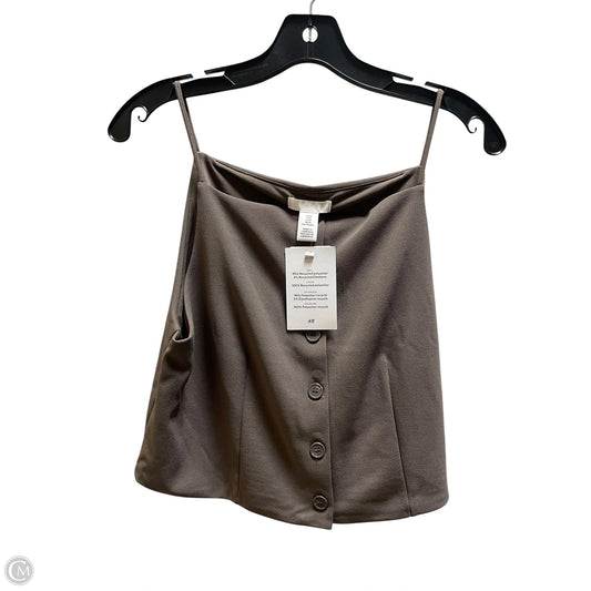 Top Sleeveless By H&m In Brown, Size: M