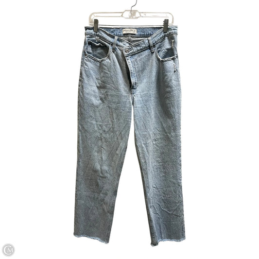 Jeans Straight By Abercrombie And Fitch In Blue Denim, Size: 10