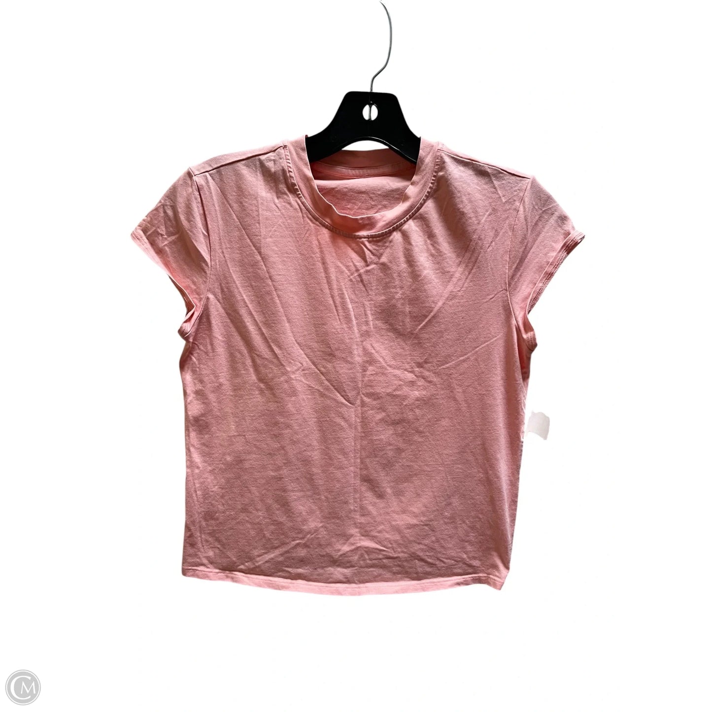 Athletic Top Short Sleeve By Lululemon In Pink, Size: Xs