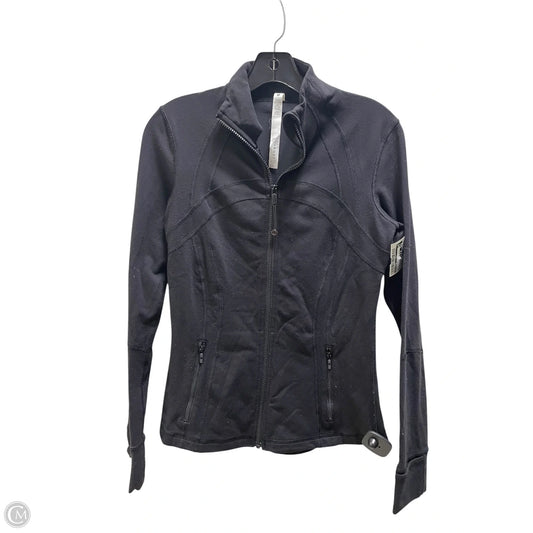 Athletic Jacket By Lululemon In Black, Size: 8