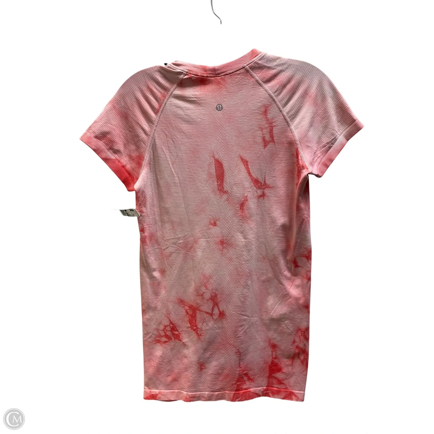 Athletic Top Short Sleeve By Lululemon In Pink, Size: 6