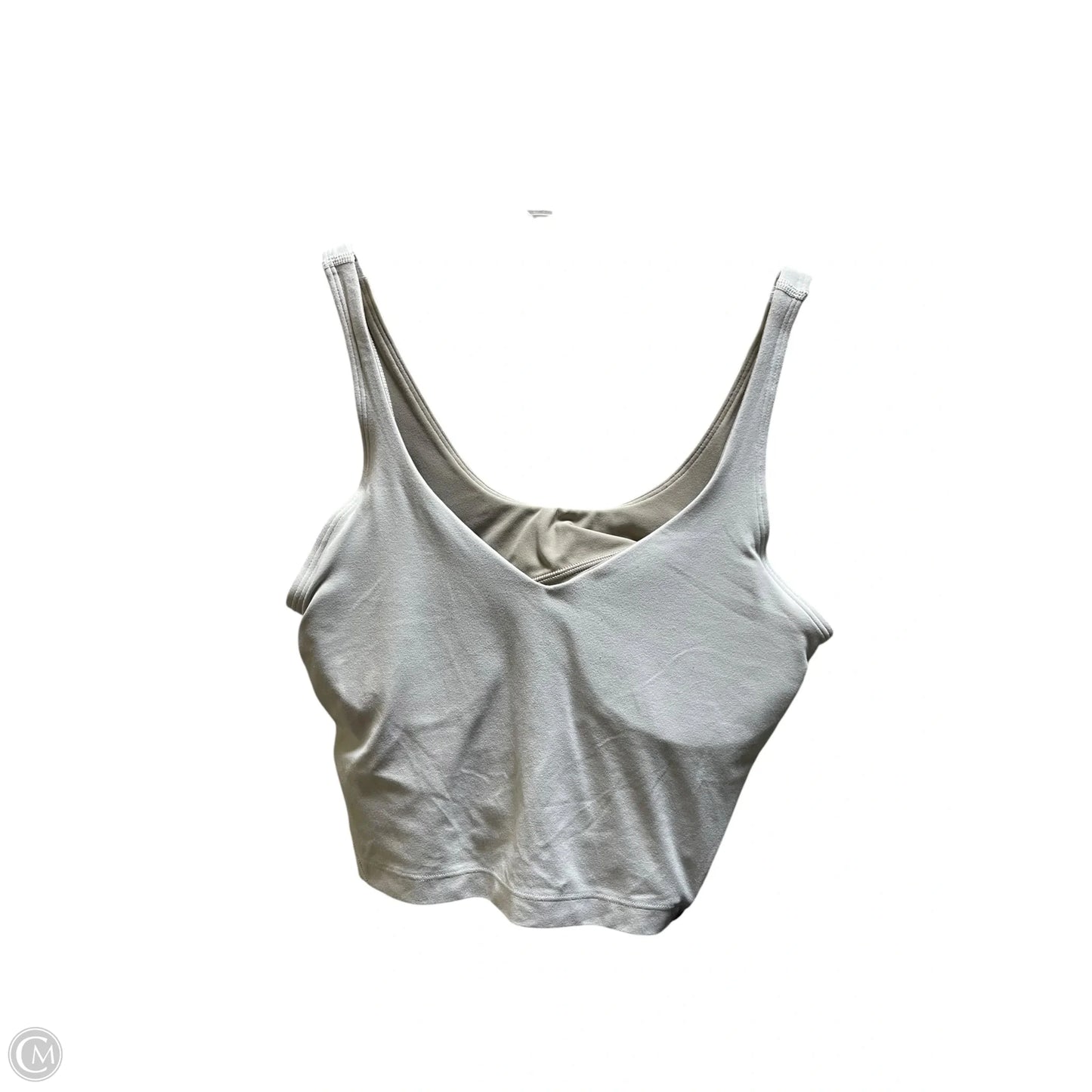 Athletic Tank Top By Lululemon In White, Size: 6