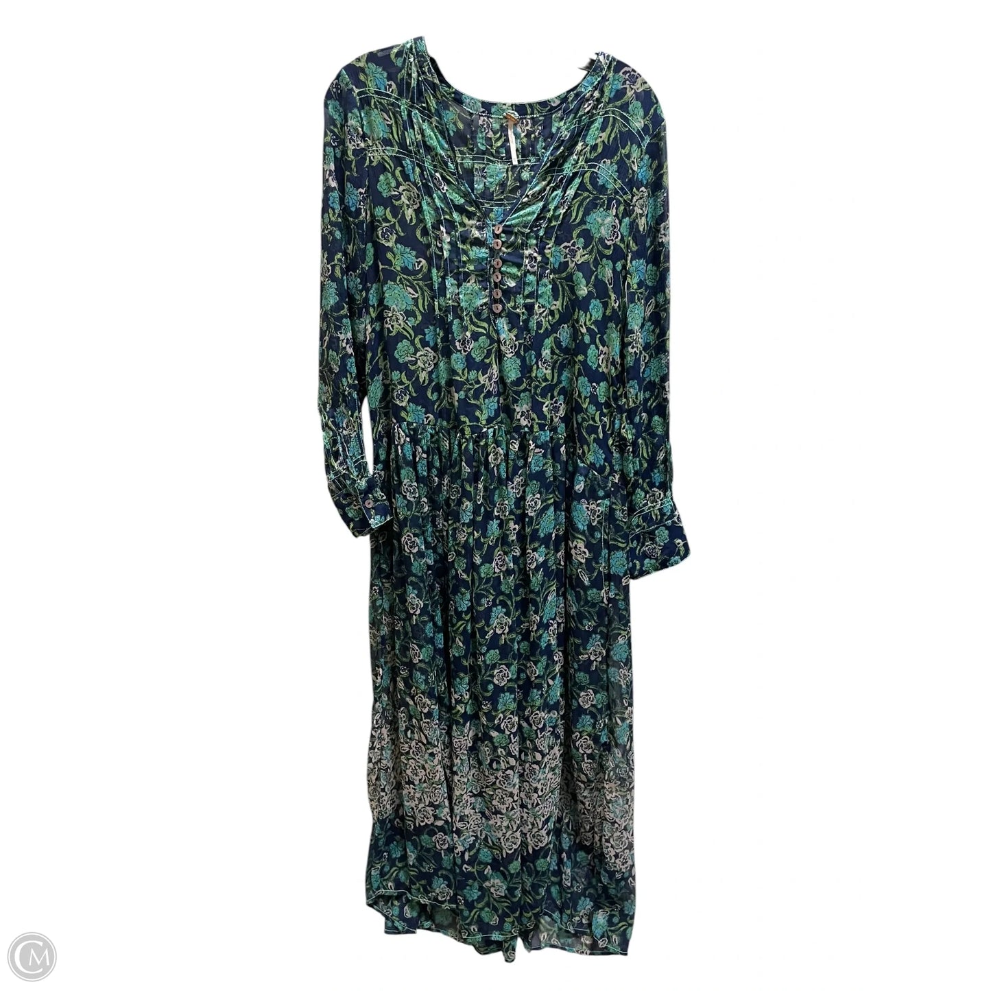 Dress Casual Maxi By Free People In Green, Size: Xs