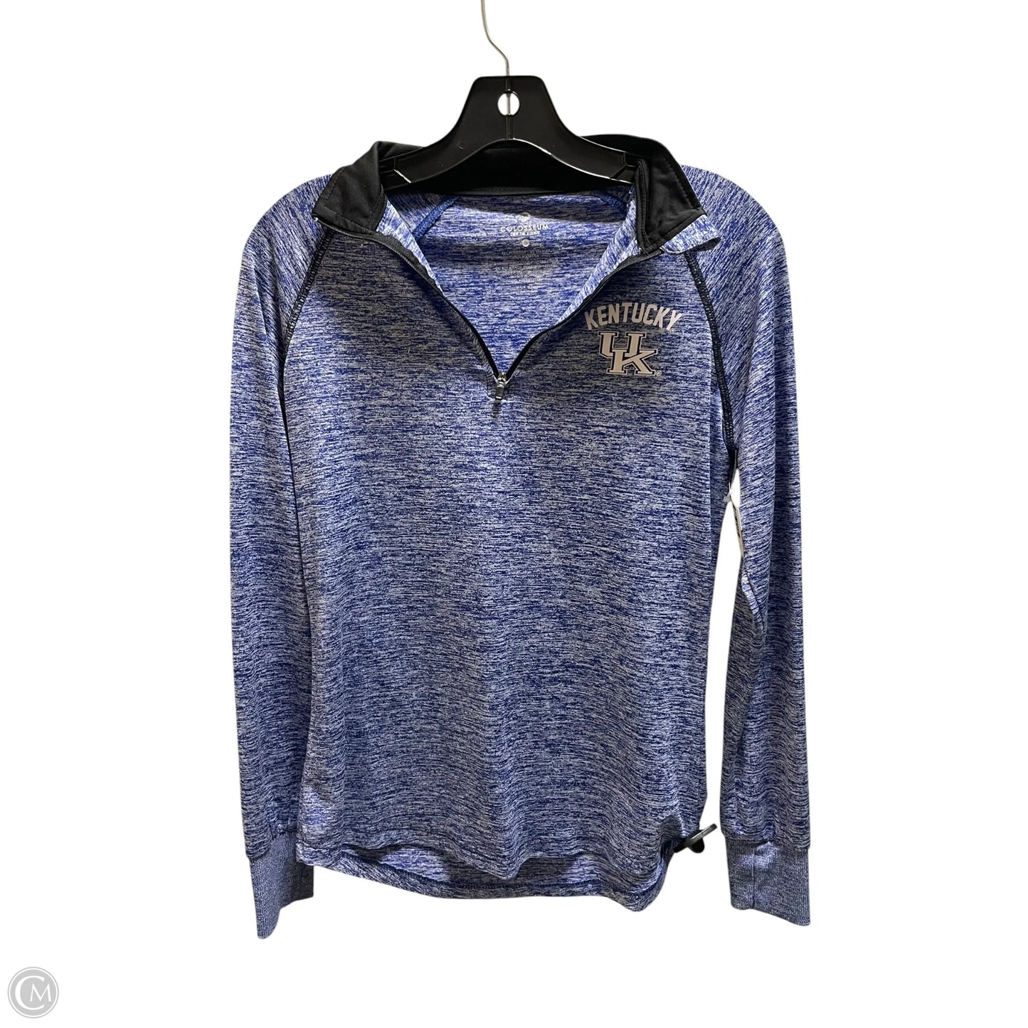 Athletic Top Long Sleeve Collar By Colosseum In Blue, Size: S