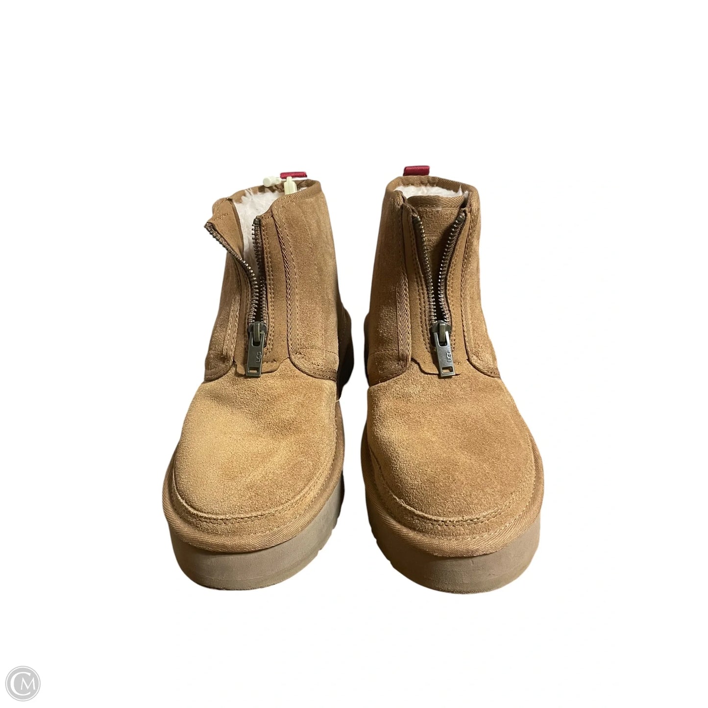 Boots Designer By Ugg In Brown, Size: 7