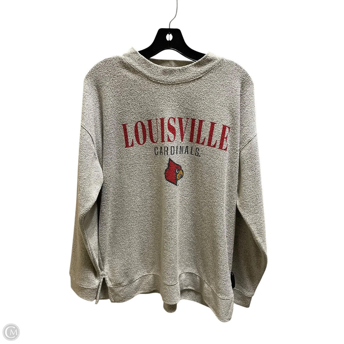 Sweatshirt Crewneck By Clothes Mentor In Grey, Size: L